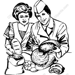 Charming Vintage Bakery Couple