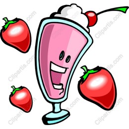 Cheerful Strawberry Milkshake