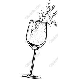 Splashing Elegance: Drinking Glass