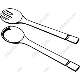 Minimalistic Fork and Spoon