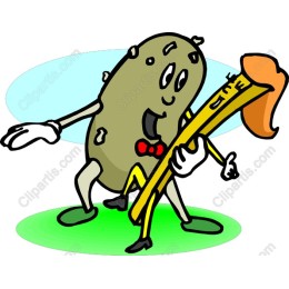 Playful Potato and Carrot Cartoon