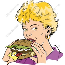 Cheerful Burger Enthusiast