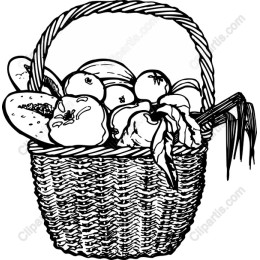 Woven Basket of Fresh Fruits