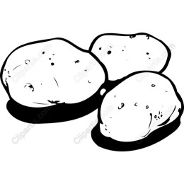 Rustic Potatoes Hand-Drawn