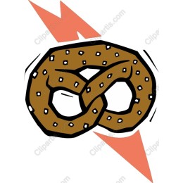 Playful Pretzel with Lightning Bolts