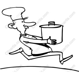 Cheerful Chef in Motion
