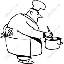 Whimsical Chef Cooking