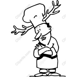 Chef with Antlers