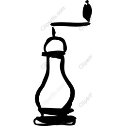 Hand-Drawn Pepper Mill