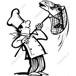 Cheerful Chef with Fish