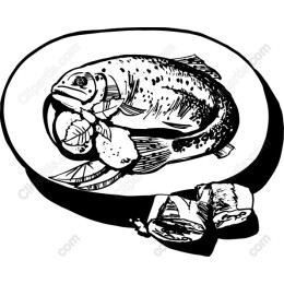 Hand-Drawn Fresh Fish