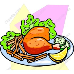 Vibrant Fried Chicken Dinner