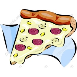 Vibrant Pizza Slice