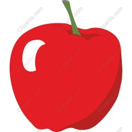 Vibrant Red Apple