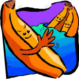 Cheerful Banana Characters