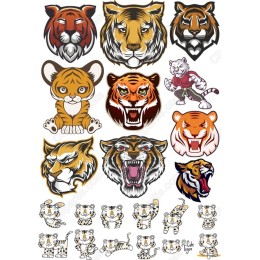 Tiger Set: Fierce & Cute in and