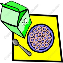 Whimsical Cereal and Milk