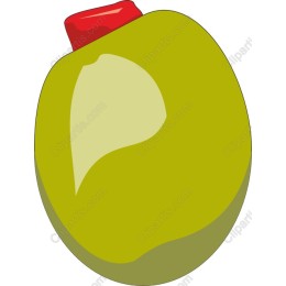 Vibrant Green Olive with Red Pimento