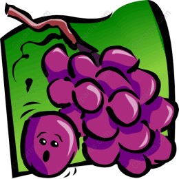 Whimsical Purple Grapes