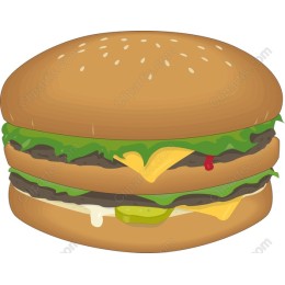 Mouthwatering Double-Decker Hamburger