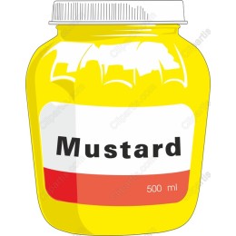 Vibrant Mustard Jar