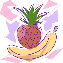 Tropical Fruit - Pineapple and Banana