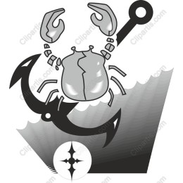 Nautical Crab and Anchor