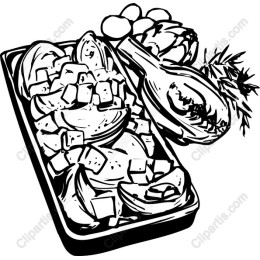 Hand-Drawn Vegetable Tray
