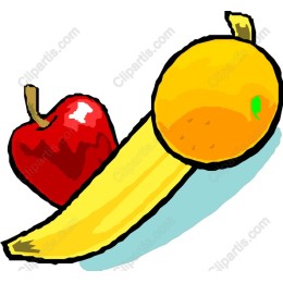 Vibrant Fruit - Apple, Orange, and Banana