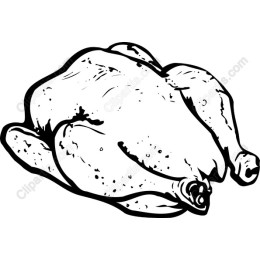 Hand-Drawn Rotisserie Chicken