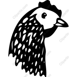 Stylized Hen Head