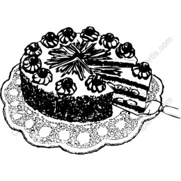 Delightful Hand-Drawn Cake