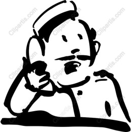 Whimsical Vintage Waiter