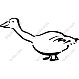 Charming Hand-Drawn Goose