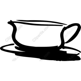 Stylized Coffee Cup Line Art