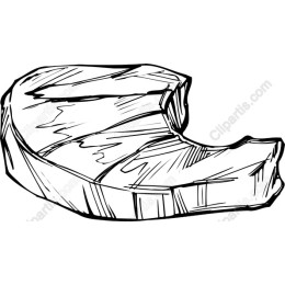 Hand-Drawn Cheese Wedge