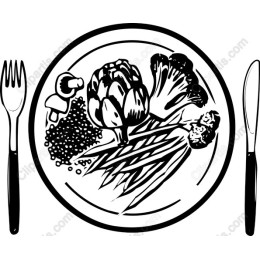 Fresh Vegetables Plate