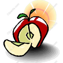 Vibrant Fresh Cut Apple