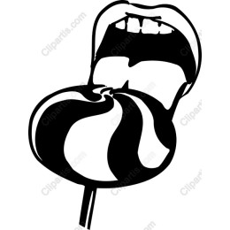 Sweet Lollipop with Playful Mouth