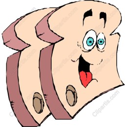 Cheerful Animated Bread Slices