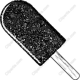 Black Sprinkled Ice Cream Bar