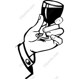 Elegant Hand Holding Glass