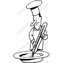 Joyful Chef Stirring Pot