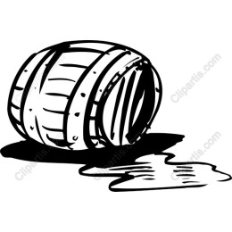 Hand-Drawn Rustic Barrel