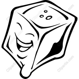 Cheerful Smiling Ice Cube