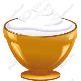 Golden Cream Bowl