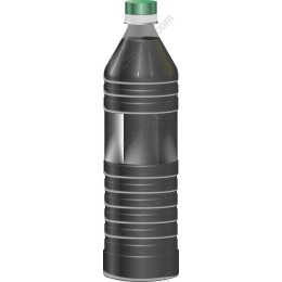 Black Plastic Bottle