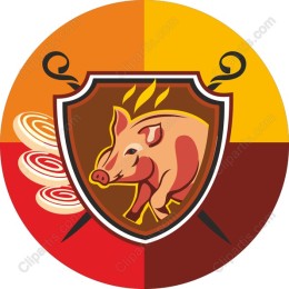 Vibrant Pig Shield