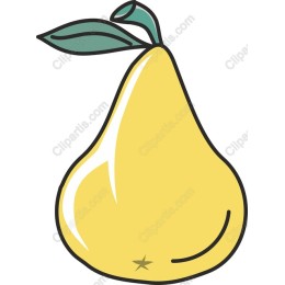 Vibrant Yellow Pear