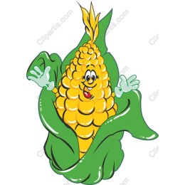 Cheerful Corn Character